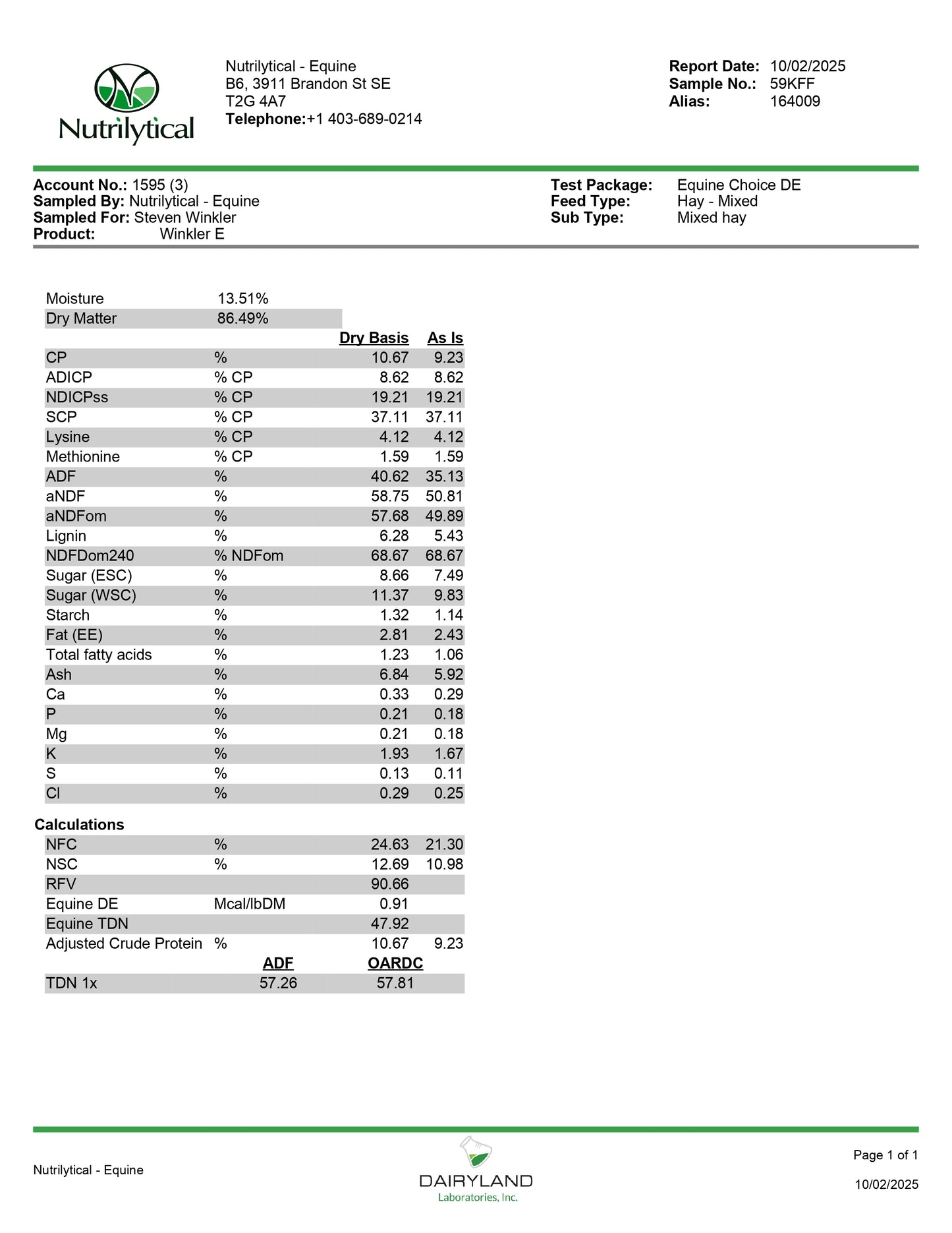 2025 Winkler East Square Bales