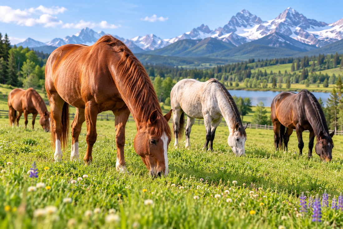 grazing horse